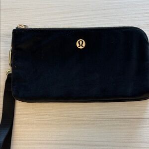 lululemon athletica Black velvet Wristlet